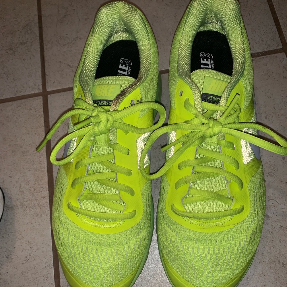 Nike sneakers ... bright yellow
